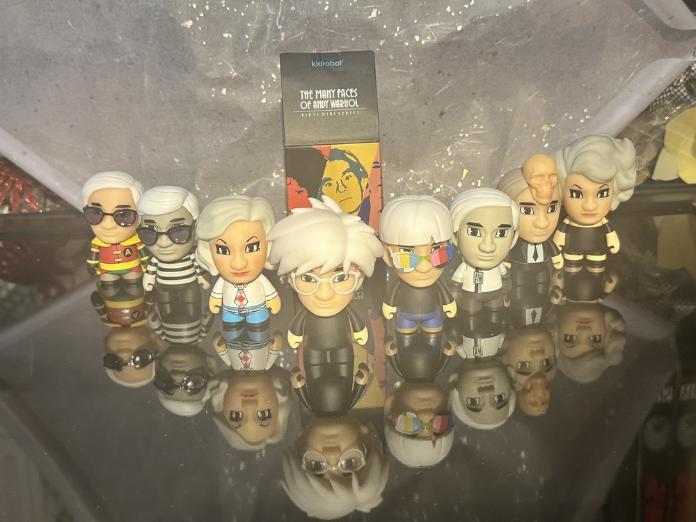 Kidrobot The Many Faces of Andy Warhol Lot Of 8 Vinyl Figures