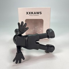 KAWS Holiday Taipei Matte Black Vinyl Figure Relaxed Seated Collectible Art Toy