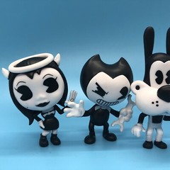 Bendy and the Ink Machine Figures Lot of 4 Phatmojo Alice Boris Inky 2.5”