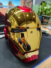 Iron Man MK5 1:1 Helmet AUTOKING Wearable Voice-control Golden Mask Cosplay US!