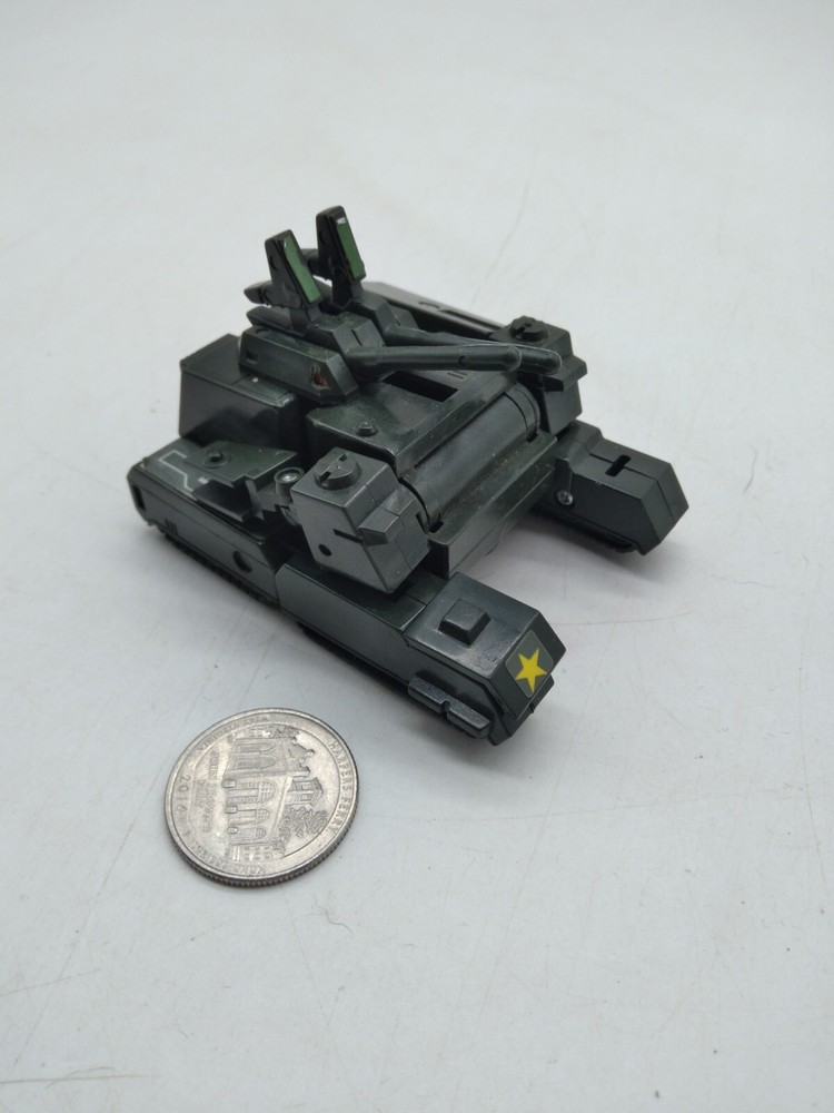 Vintage 1984 Select Convertors Transformers Go-Bots KO Tanker Green Version TANK