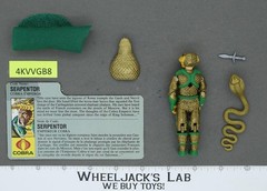 Serpentor V1 100% Complete G.I. Joe 1986 Hasbro Vintage Action Figure