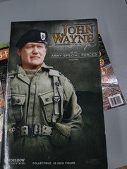 SIDESHOW JOHN WAYNE Army Special Forces Colonel in Tiger Stripe (Exclusive) NIB!