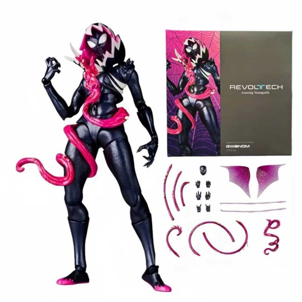 6 Inch Revoltech Gwenom Action Figure Venom-Gwen Amazing Yamaguchi Toys in Box