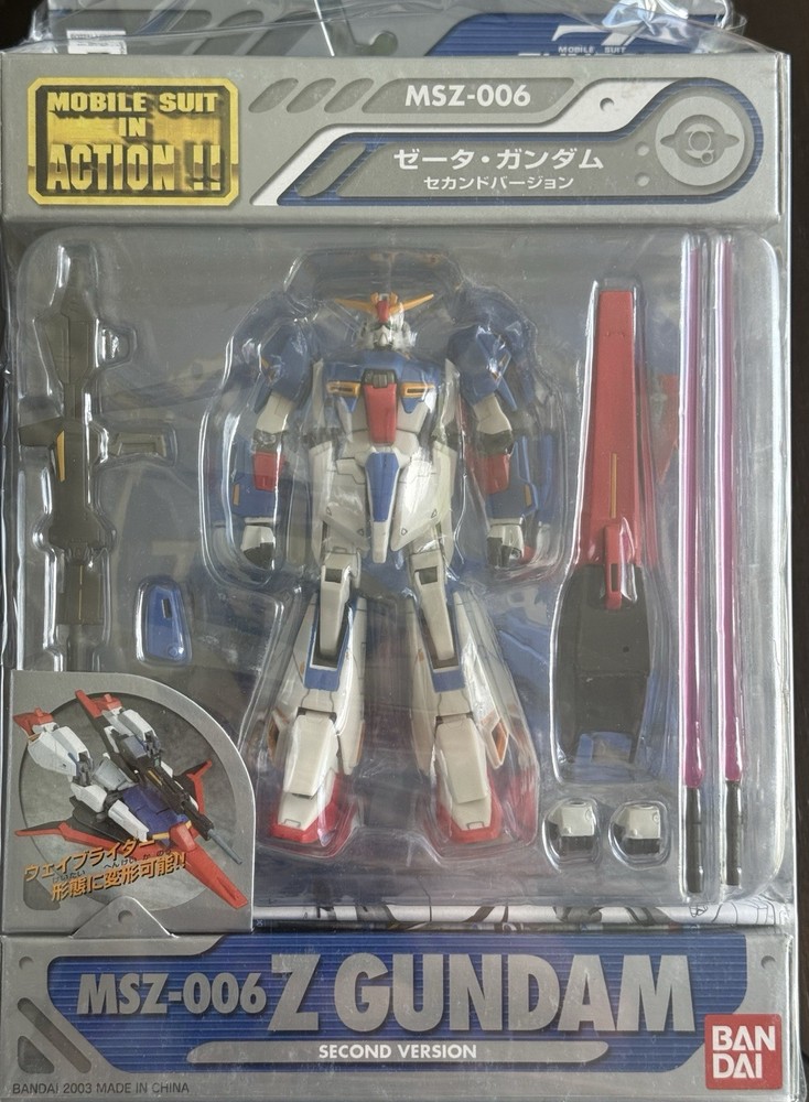 Bandai Movile Suit Gundam Transforming Zeta Z Gundam Action Figure Msia