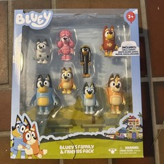 Bluey Family and Friends Pack 8 Figure Multi Pack.. New In Box But Box Damaged
