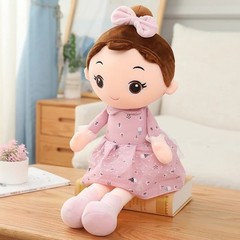 40cm Kawaii Girl Plush Doll Soft Stuffed Toy Lace Dress Birthday Gift