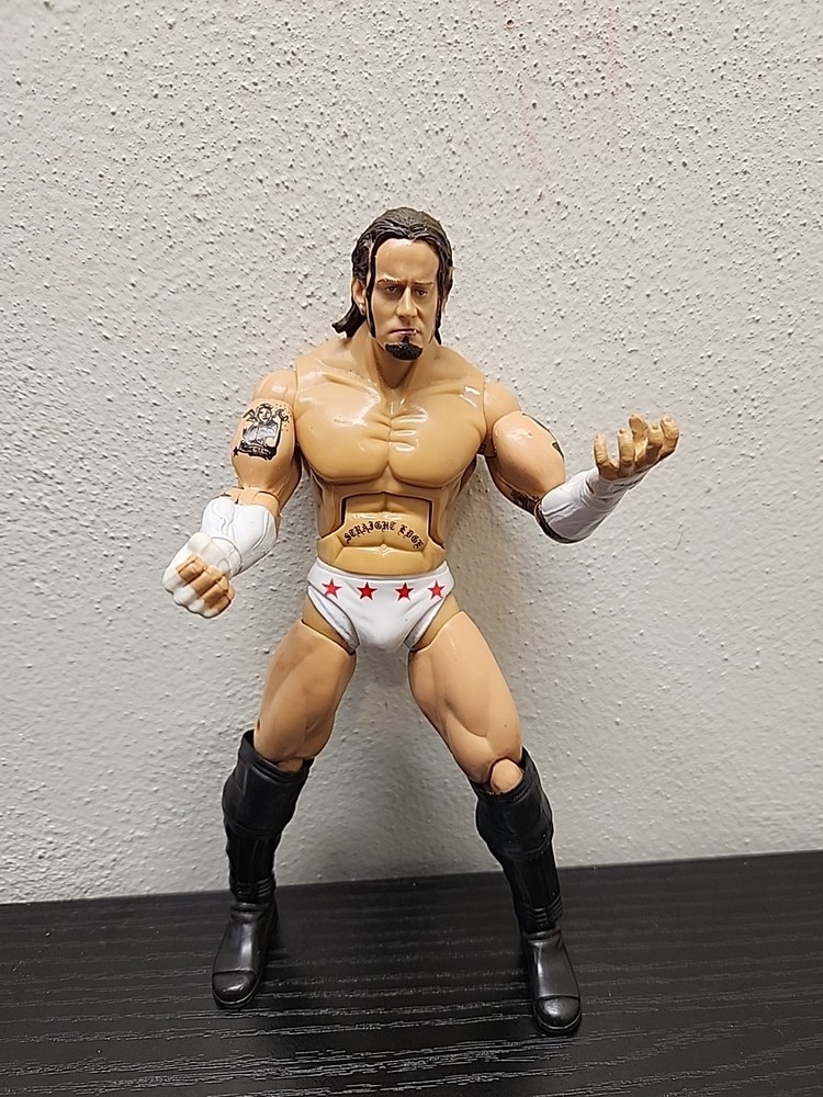 WWE Deluxe Aggression Series 8 CM Punk Wrestling 7.5″ Figure White Jakks 2005