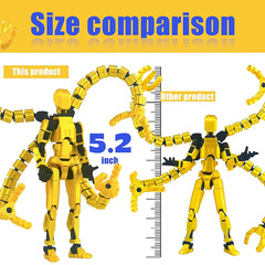 13cm Multi Joint Robot Action Figure 3D Printed Movable Model Toy Gift