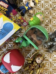 20 Mixed Lot Toys Action Figures Funkos Xmen Marvel SpiderMan Scooby Doo