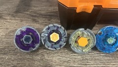 8 Vintage Beyblade Metal With Beyblade Burst Case