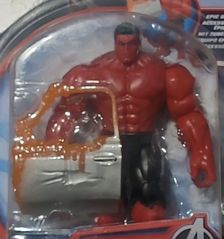 Marvel Epic Hero Series Red Hulk 4″ Action Figure New Captain America BraveWorld