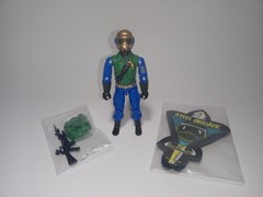 GIJoe ARAH Black Major / Red Laser GOLD HEAD STEEL BRIGADE Custom Figure Rare!