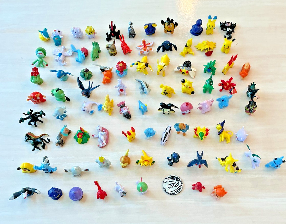 Lot of 85 Mini Pokémon RL & RLW 1″ PVC Figures Pikachu, Mewtwo, Eevee & More 06