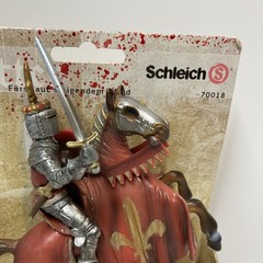 Schleich 70018 Knight Reared Up Horse Fleur de Lis Prince Customized Paint? READ