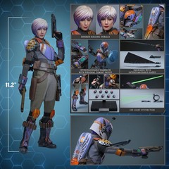 Hot Toys TMS171 Star Wars: Rebels Sabine Wren 1/6 Scale 12″ Figure In Stock USA