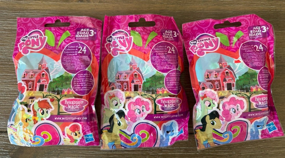 3x NEW My Little Pony G4 Friendship is Magic Wave 13 SweetApple Acres Blind Bags