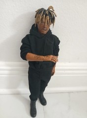 Custom1/6 scale Juice WRLD black jacket Rapper Figure 12 ” PAINTED