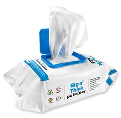 Petkin Petwipes Big ‘n Thick Wipes for Dogs/Cats Cleans Face, Ears, Body & Eyes