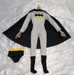 BATMAN GREY CUSTOM CLOTHING Set For Ken Max Steel Hottoys Or Other 1/6 Male Doll