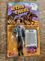 Vtg Empire LEGENDS OF THE WEST Figure LOT Davy Crockett WYATT EARP Wild Bill++