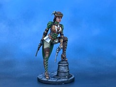 Action table figurine Steampunk Headhunter. 40mm Resin Figure