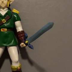 Vintage 1998 BD&A Legend of Zelda Link Figure w/ Sword Ocarina of Time Nintendo