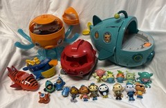 Large Lot Octonauts Octopod 12 Figures Vehicles & Accessories *See Description