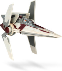 Star Wars Micro Galaxy Squadron V-Wing Starfighter – 3-Inch Light Armor Class Ve