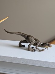 Mattel Jurassic Park World Legacy Velociraptor + Cage Dinosaur Dominon Lot