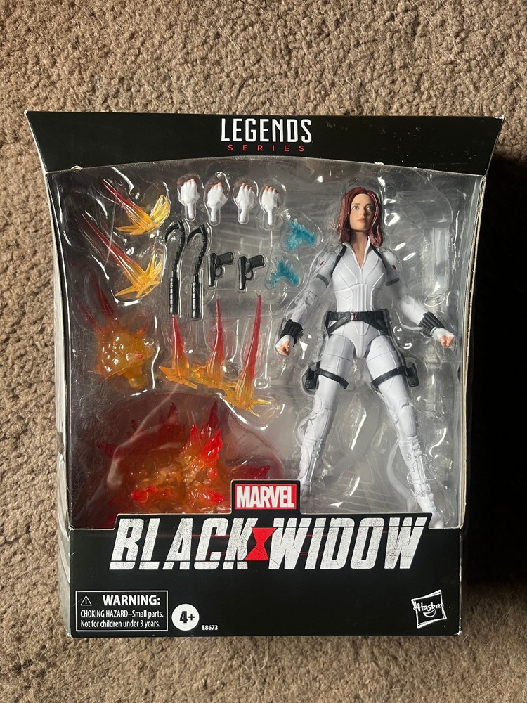 Marvel Legends Series MCU Black Widow 6-Inch Deluxe Action Figure White Suit