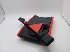 Retro Grid Tank for Vintage Tron action figures and lightcycles toys Black/Red