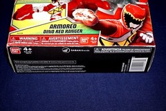MIGHTY MORPHIN POWER RANGERS ARMORED DINO RED SIGNED BY BRENNON MEJIA FIGURE