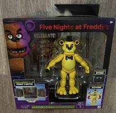 FNAF Five Nights at Freddy’s Golden Freddy Office Set Figure Jazwares NEW Sealed