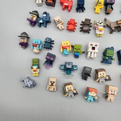 Large Lot of Minecraft Minifigures Blocks Spiders 100+ Mixed *Read & See Photos