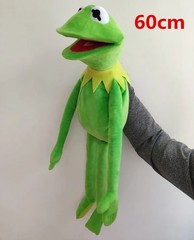60CM Kermit Frog Plush Doll Soft Stuffed Hand Puppet Kids Gift
