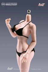 1/12 Female Pale Skin Super Large Breast Plump Hip Seamless Body 6”Figure Toys
