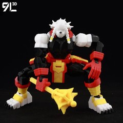3D Printed Invincible Battle Beast Action Figure – Multi-Jointed Superhero Anime