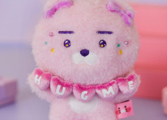 KAKAO Friends RYAN Valentine HUG ME Plush Doll on Magnetic Standing Base 10*14cm
