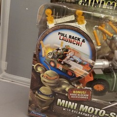 TMNT Mini Mutants Mini Moto-Slider Michelangelo New 2007 Ninja Turtles New Wear