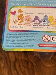 Care Bears Grumpy Bear Figure NIB Play Along 2002 Clip On 3.5″ Bag Clip
