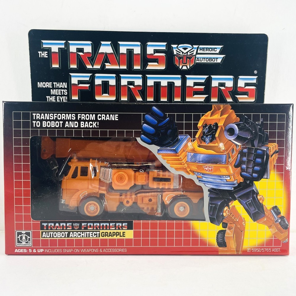 Transformers G1 Grapple Autobot Architect Action Figure Reissue Toys New in Box