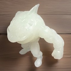 Street Sharks 2” Mini KO Custom Retro Glow In The Dark Mexico Bootleg