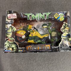 ☆2007 Tmnt Stunt Rider Michelangelo 100% Complete With Box Ninja Turtles Figure☆