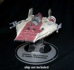 acrylic display stand for vintage Kenner Hasbro A-wing Fighter Star Wars
