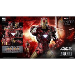Threezero Marvel Infinity Saga Iron Man Mark 6 Battle Damaged DLX Action Figure