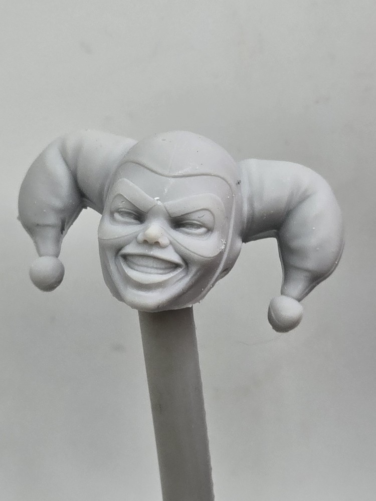3d Print CARTOON HARLEY QUINN HEAD 1:12 6″ Classified Legend Scale