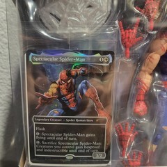 Marvel Legends Magic The Gathering Battle-Damaged Spider-Man Card Included
