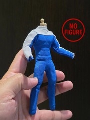 Handmade 1/12 Blue Body suit for Action Figure Body Notaman (No Figure,Unbrand)