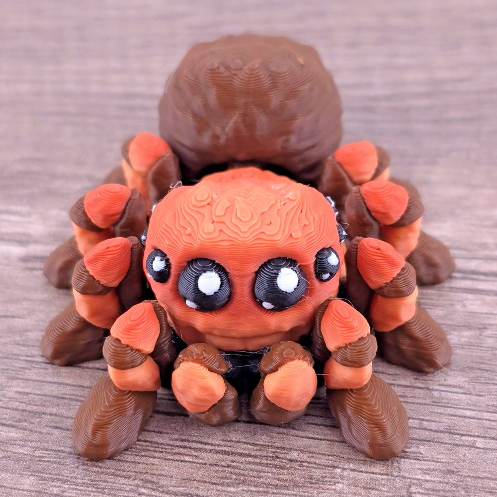 Mini Spider Desk Pet 3D Printed Articulated Flexi Fidget Choose Color
